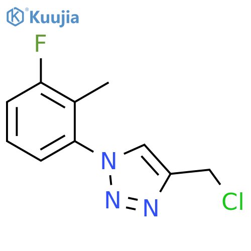 4-(chloromethyl)-1-(3-fluoro-2-methylphenyl)-1h-1,2,3-triazole structure