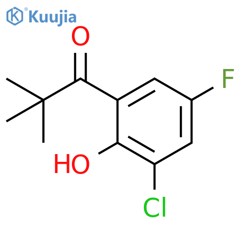 1-(3-Chloro-5-fluoro-2-hydroxyphenyl)-2,2-dimethylpropan-1-one structure