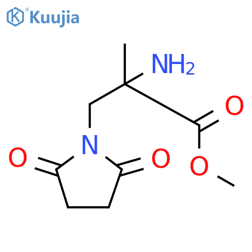 methyl 2-amino-3-(2,5-dioxopyrrolidin-1-yl)-2-methylpropanoate structure