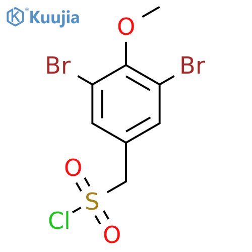 (3,5-Dibromo-4-methoxyphenyl)methanesulfonyl chloride structure