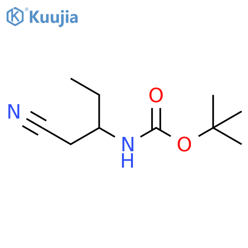 tert-butyl 1-cyanobutan-2-ylcarbamate structure