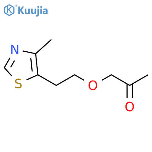 1-2-(4-methyl-1,3-thiazol-5-yl)ethoxypropan-2-one structure