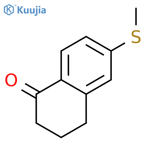 6-(methylsulfanyl)-1,2,3,4-tetrahydronaphthalen-1-one structure