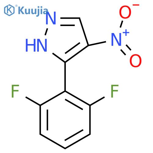 3-(2,6-Difluoro-phenyl)-4-nitro-1H-pyrazole structure