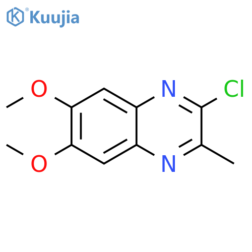 2-chloro-6,7-dimethoxy-3-methylquinoxaline structure