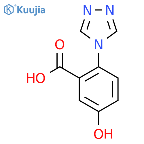 5-hydroxy-2-(4H-1,2,4-triazol-4-yl)benzoic acid structure