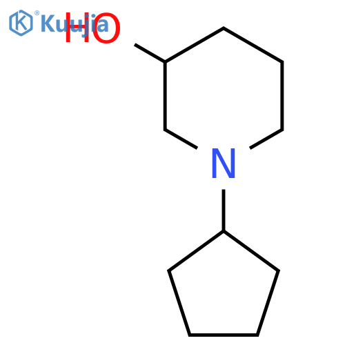 1-Cyclopentylpiperidin-3-ol structure