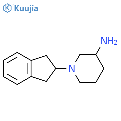 1-(2,3-dihydro-1H-inden-2-yl)piperidin-3-amine structure
