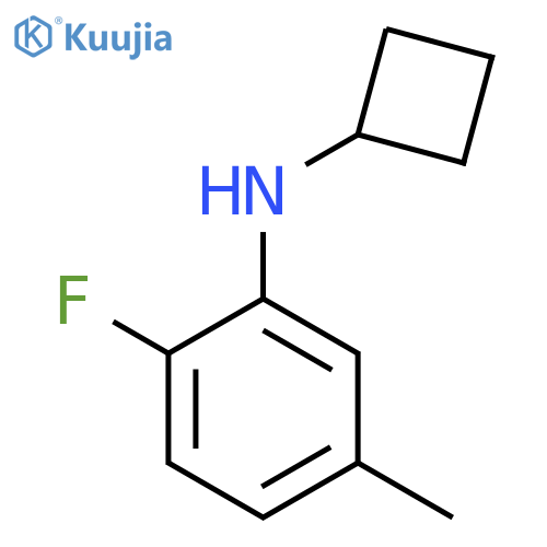 N-cyclobutyl-2-fluoro-5-methylaniline structure