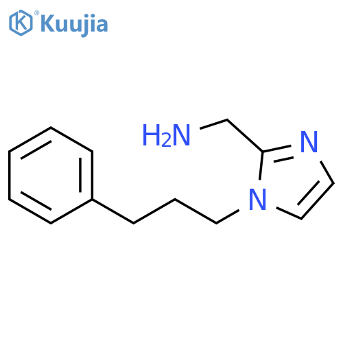 1-(3-phenylpropyl)-1H-imidazol-2-ylmethanamine structure