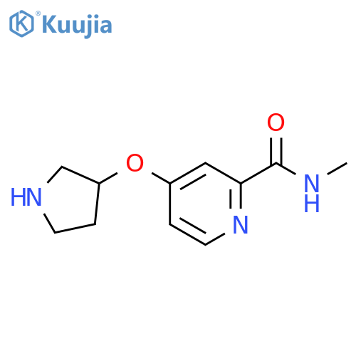 N-methyl-4-(pyrrolidin-3-yloxy)pyridine-2-carboxamide structure