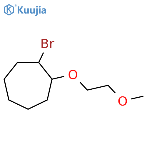 1-bromo-2-(2-methoxyethoxy)cycloheptane structure