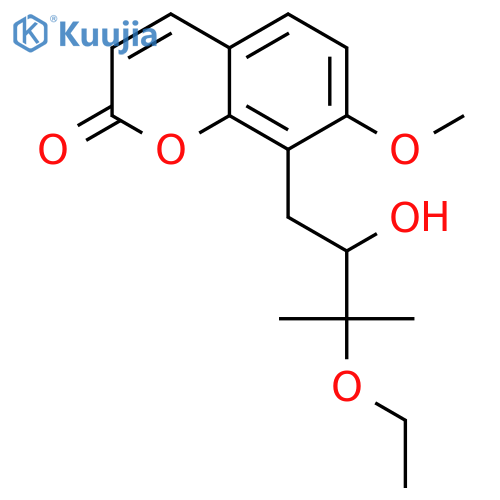 8-(3-Ethoxy-2-hydroxy-3-methylbutyl)-7-methoxy-2H-chromen-2-one structure