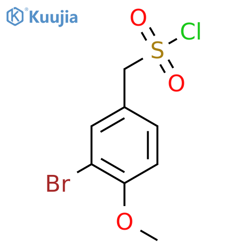 (3-Bromo-4-methoxyphenyl)methanesulfonyl chloride structure