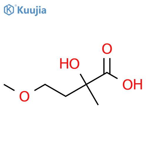 2-hydroxy-4-methoxy-2-methylbutanoic acid structure