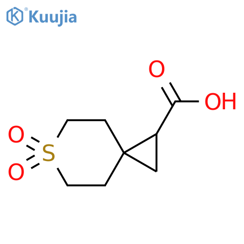 6,6-dioxo-6λ?-thiaspiro[2.5]octane-1-carboxylic acid structure