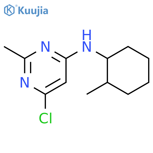 6-chloro-2-methyl-N-(2-methylcyclohexyl)pyrimidin-4-amine structure