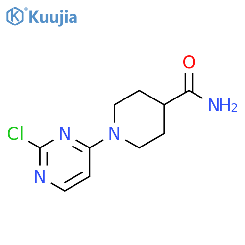 1-(2-chloropyrimidin-4-yl)piperidine-4-carboxamide structure