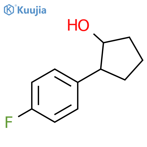 2-(4-fluorophenyl)cyclopentan-1-ol structure