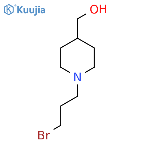 [1-(3-Bromopropyl)piperidin-4-yl]methanol structure