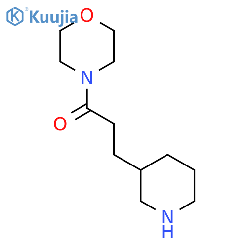 1-Morpholino-3-(piperidin-3-yl)propan-1-one structure