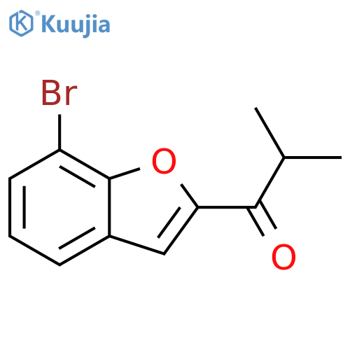 1-(7-Bromo-2-benzofuranyl)-2-methyl-1-propanone structure