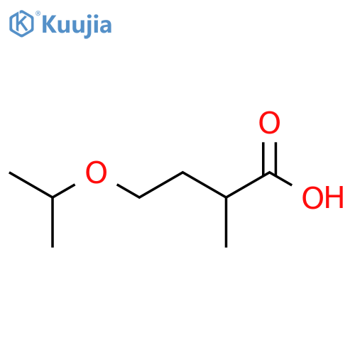 2-methyl-4-(propan-2-yloxy)butanoic acid structure