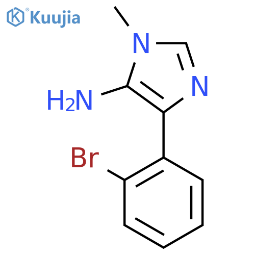 4-(2-Bromophenyl)-1-methyl-1H-imidazol-5-amine structure