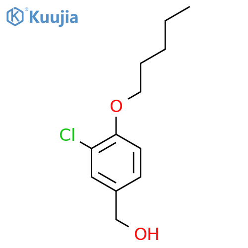 (3-Chloro-4-(pentyloxy)phenyl)methanol structure