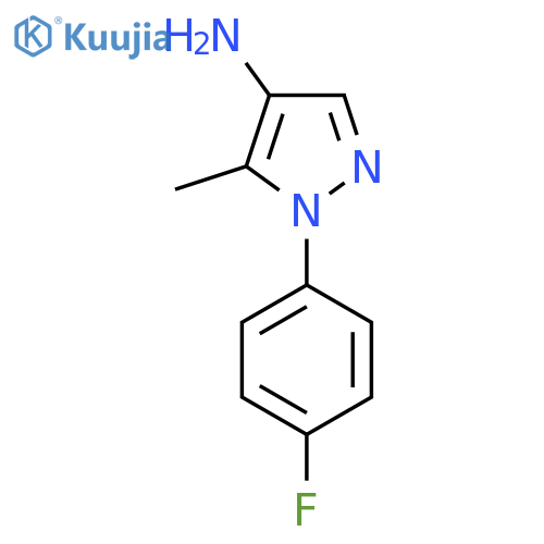 1-(4-FLUOROPHENYL)-5-METHYL-1H-PYRAZOL-4-AMINE structure