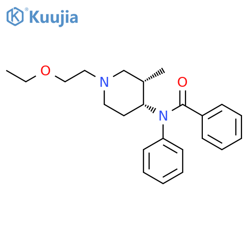 Benzamide,N-[1-(2-ethoxyethyl)-3-methyl-4-piperidinyl]-N-phenyl-, cis- (9CI) structure