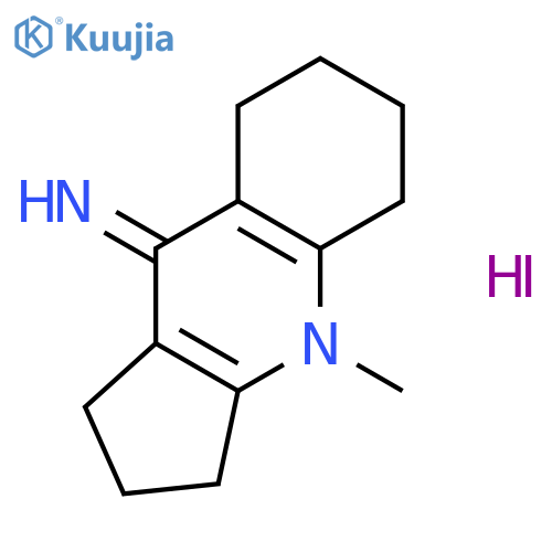 9H-Cyclopenta[b]quinolin-9-imine,1,2,3,4,5,6,7,8-octahydro-4-methyl-, hydriodide (1:1) structure