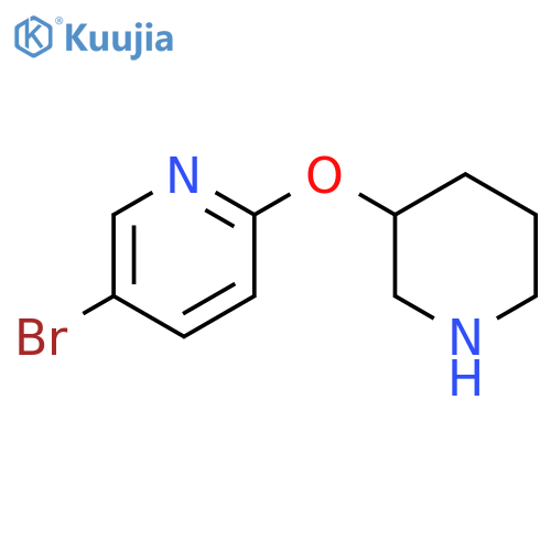 5-bromo-2-(piperidin-3-yloxy)pyridine structure
