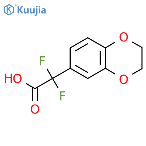 (2,3-Dihydrobenzo1,4dioxin-6-yl)difluoroacetic acid structure