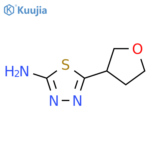 5-(Oxolan-3-yl)-1,3,4-thiadiazol-2-amine structure