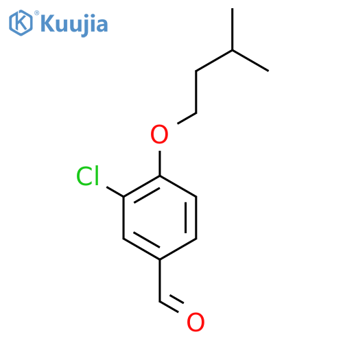 3-Chloro-4-iso-pentoxybenzaldehyde structure