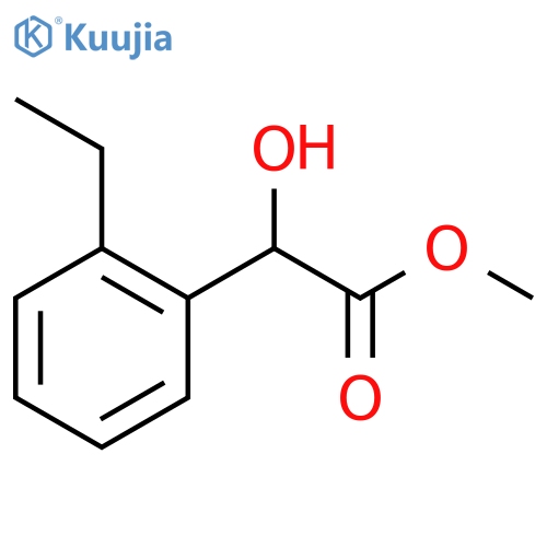 methyl 2-(2-ethylphenyl)-2-hydroxyacetate structure