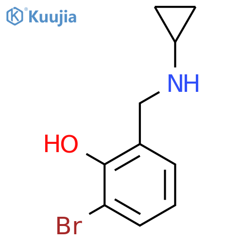 2-bromo-6-(cyclopropylamino)methylphenol structure