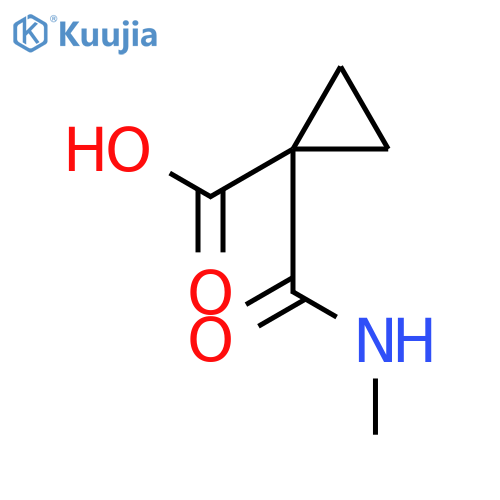 1-(methylcarbamoyl)cyclopropane-1-carboxylic acid structure