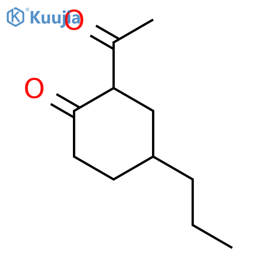 2-Acetyl-4-propylcyclohexan-1-one structure