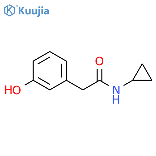 N-Cyclopropyl-2-(3-hydroxyphenyl)acetamide structure