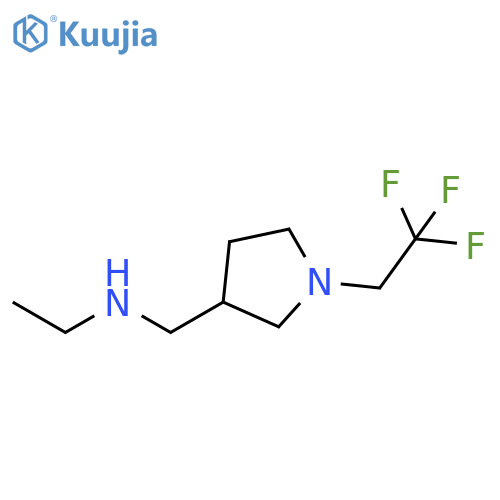 ethyl(pyrrolidin-3-ylmethyl)(2,2,2-trifluoroethyl)amine structure