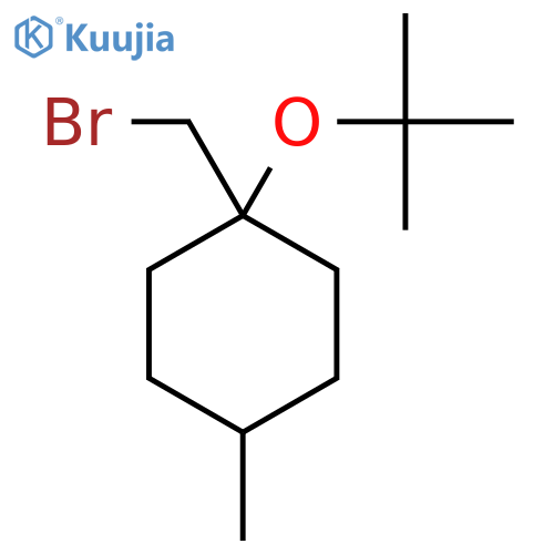 1-(Bromomethyl)-1-(tert-butoxy)-4-methylcyclohexane structure