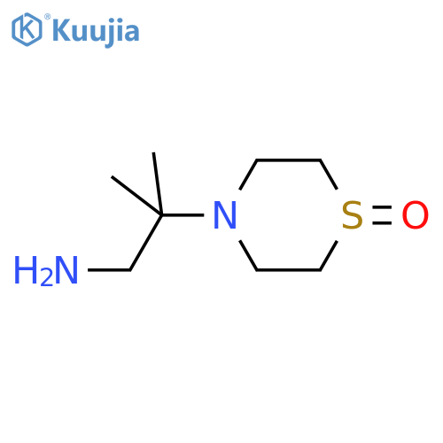 4-(1-amino-2-methylpropan-2-yl)-1λ?-thiomorpholin-1-one structure