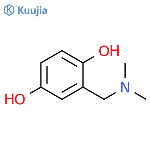 2-(dimethylamino)methylbenzene-1,4-diol structure