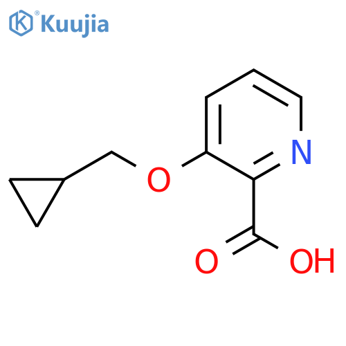 3-(Cyclopropylmethoxy)pyridine-2-carboxylic acid structure
