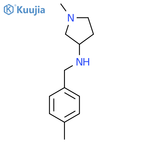 1-methyl-N-[(4-methylphenyl)methyl]pyrrolidin-3-amine structure
