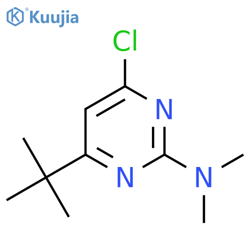 4-(Tert-butyl)-6-chloro-N,N-dimethylpyrimidin-2-amine structure