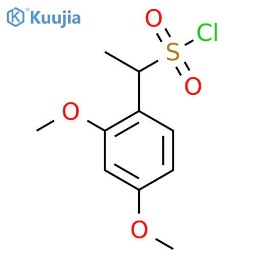 1-(2,4-Dimethoxyphenyl)ethane-1-sulfonyl chloride structure
