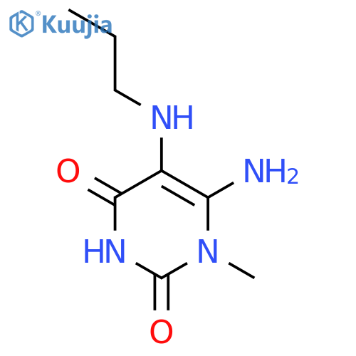 6-Amino-1-methyl-5-(propylamino)uracil structure